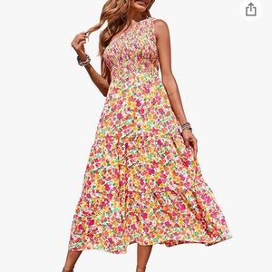 BNWT One shoulder floral maxi dress